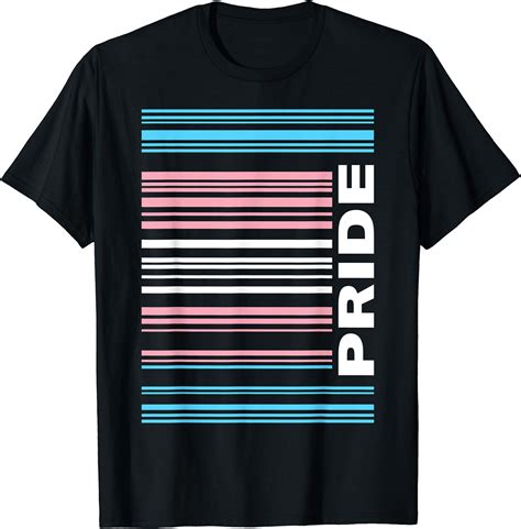 Lgbt Barcode Transgender Rainbow Pride Month Support T Shirt Amazon