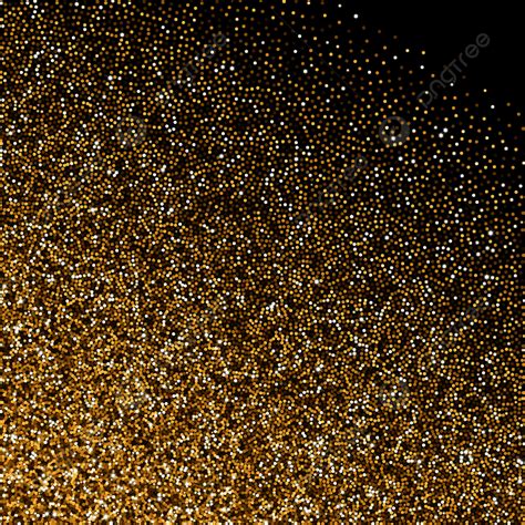 Glitter Golden Gradient With Scattered Tinsel And Sparkles Background