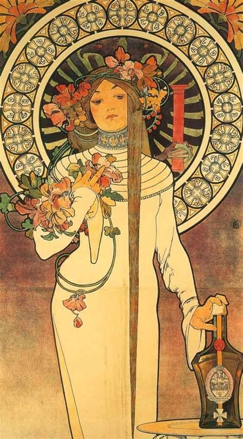 The Trappistine Alphonse Maria Mucha 1897 Art Nouveau Mucha Mucha