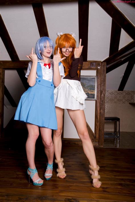 Ayanami Rei And Asuka Langley By Nika N And Milena Angel R Cosplaybabes