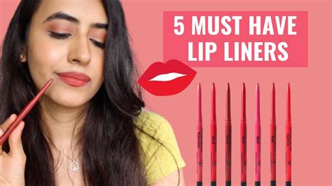 Must Have Lip Liners For Indian Skin Tones Lip Swatches Youtube