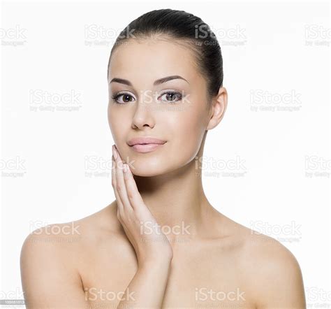 Beautiful Woman Cares For The Face Stock Photo Download Image Now