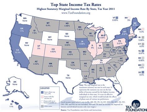 Monday Map State Income Tax Rates Tax Foundation