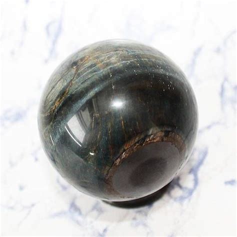 Blue Tiger Eye Crystal Sphere Carved Crystal Ball Natural Etsy Canada