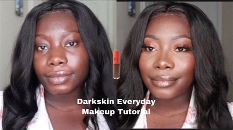 my everyday makeup routine for darkskin tutorial tips detailed youtube