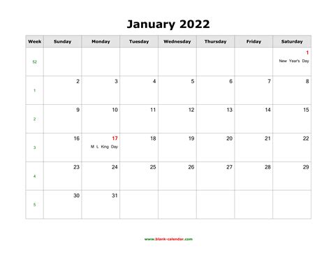Printable 2022 Calendar Wincalendar January Calendar 2022
