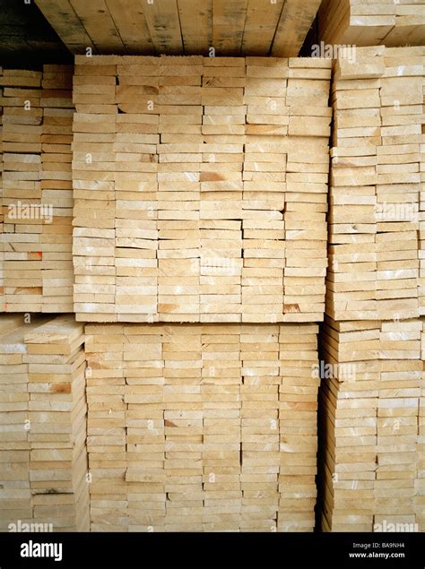 Stacks Of Lumber Stock Photo Alamy