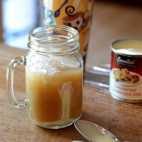 By Adding A Tablespoon Or Two Of Sweetened Condensed Milk To Your Ice