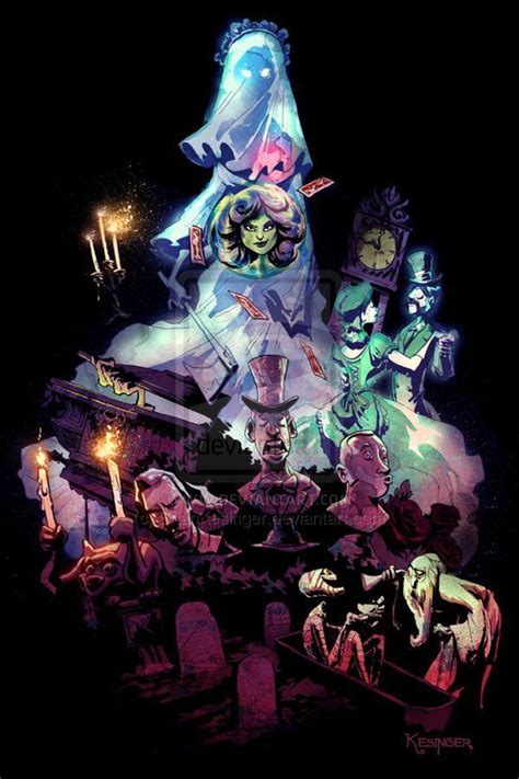 13 Great Pieces Of Haunted Mansion Fan Art Disney Art Disney Artwork