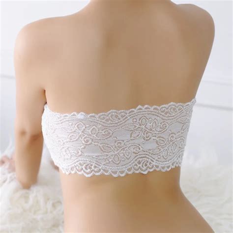 New Fashion Summer Autumn Womens Sexy Casual Lace Crop Boob Tube Top Bandeau Strapless Short