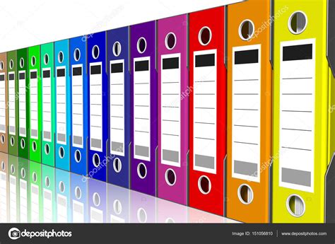 Series Binders Colored Folders Stock Photo By ©massimo1g 151056810