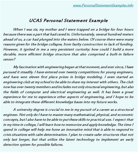 Ucas Personal Statement Examples Serves The Basic By Personalstatement