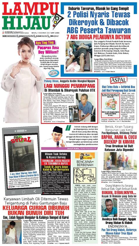 Jual Koran Lampu Hijau 04 Desember 2017 Gramedia Digital Indonesia