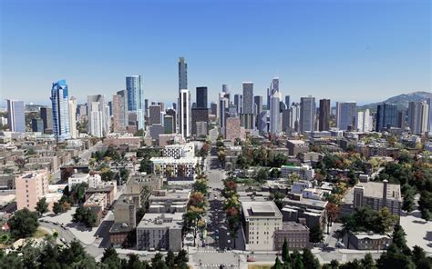 Sunny Day In Town Rcitiesskylines