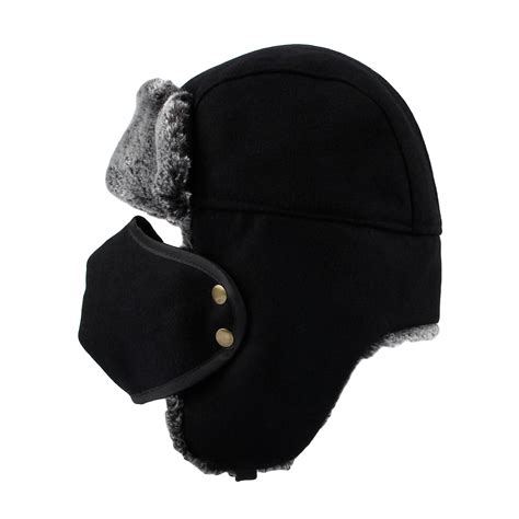 Withmoons Wool Russian Hat Winter Trapper Cap Faux Fur Sl7883 Ebay