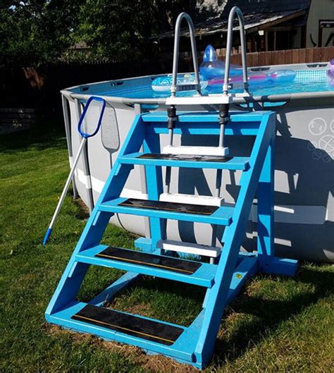 My Homemade Ladder I Built For My Above Ground Diy Pool 50 Off