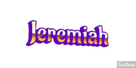 Jeremiah Name Animated  Logo Designs