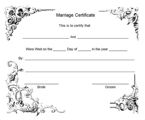 Free 17 Sample Marriage Certificate Templates In Pdf Ms Word