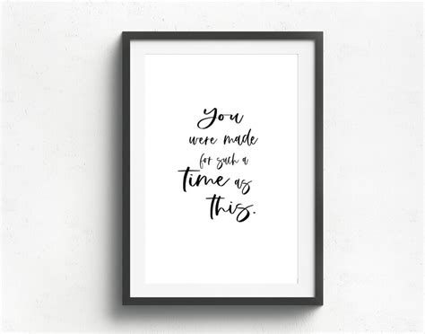 You Were Made For Such A Time As This Esther Wall Art Etsy