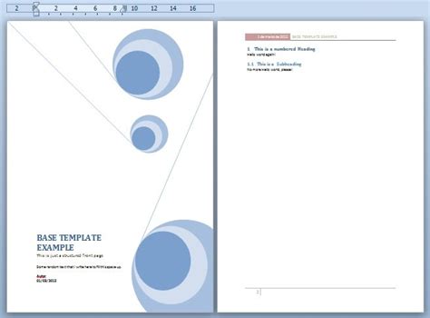 Document Templates In Ms Word Free Documents