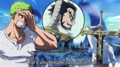 Zoro Reveals Why Mihawk Attacked His Eye One Piece Youtube