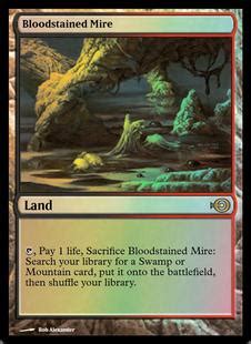 Check spelling or type a new query. Bloodstained Mire, Promotional (PRM) *foil* - Cardhoarder MTGO