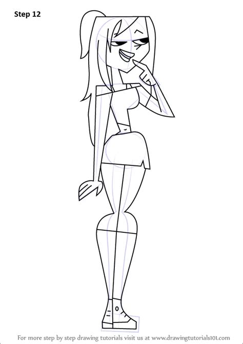 Step By Step How To Draw Destiny From Total Drama Island
