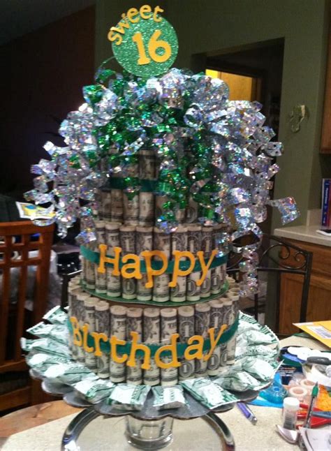 Money Cake For My Neices 16th Birthday Fun To Make And Even More Fun