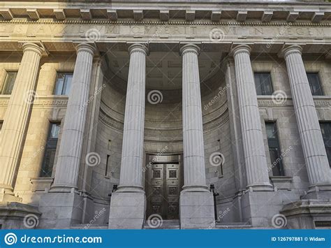Justice Palace Front View Stock Image Image Of Exterior 126797881