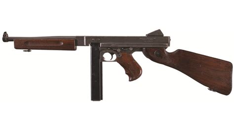 World War Ii Us Auto Ordnance M1a1 Submachine Gun Rock Island Auction