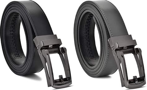Ratchet Belt Men’s Belt Genuine Leather Custom Fit Automatic Buckle No Hole Uk Clothing