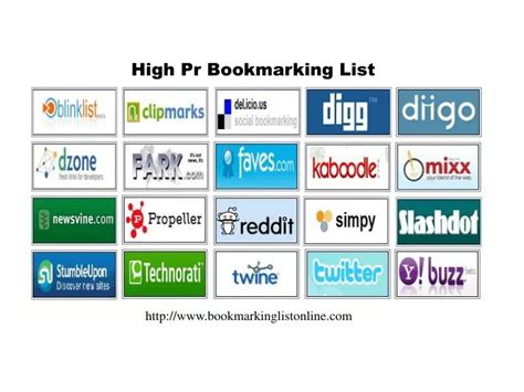 Ppt Free Social Bookmarking List Powerpoint Presentation Free Download Id