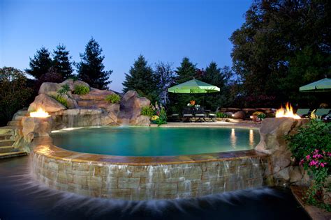 Private Estate 10 Tropical Pool Cincinnati By Shehan Pools Houzz