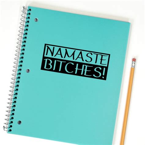 Namaste Bitches Car Laptop Iphone Vinyl Decal Sticker Etsy