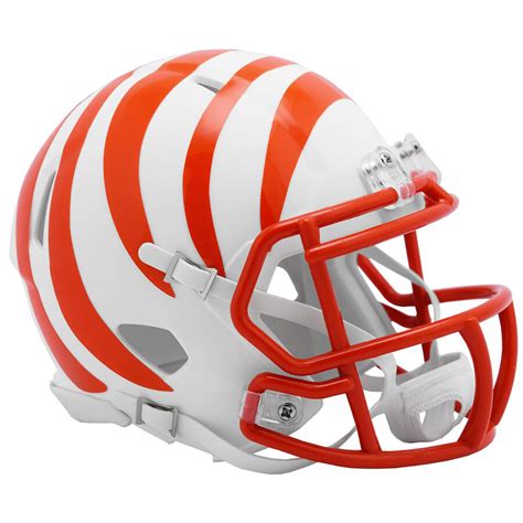 Cincinnati Bengals Full Size White Matte Speed Replica Helmet New In