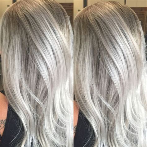 Silberne Haare Donalovehairde Silver Blonde Hair Grey Hair