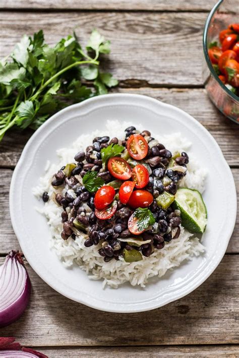 Cuban Style Black Beans Rice With Coconut Cream The Clever Carrot