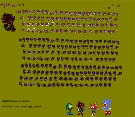 Chaos Shadow Sprites Sheet By Marnicx By Darkseth644 On Deviantart