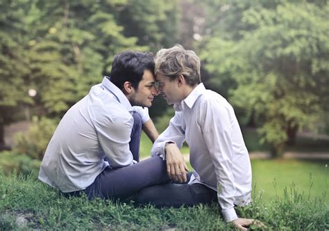 Premium Photo Gay Couple Having An Intimate Moment