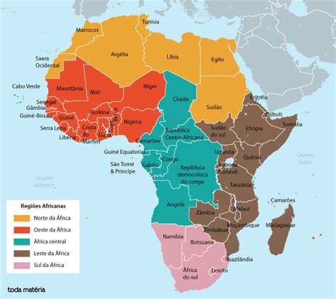 Mapa Da Africa Mapa Politico Atual Paises Capitais E Idiomas Mapa Images