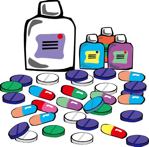 Medicine Cartoon Png Clipart Pills Medicines Prescription