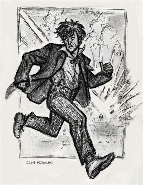 Second Doctor Running Rough Sketch By Rainesz On Deviantart