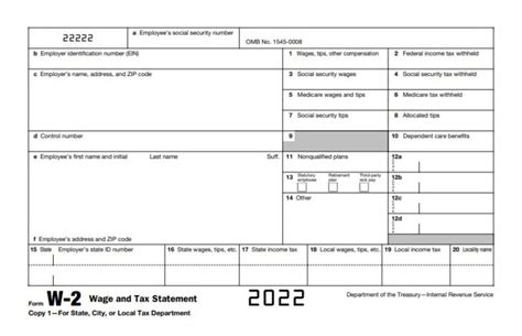 W2 Form 2022 Free Online Forms