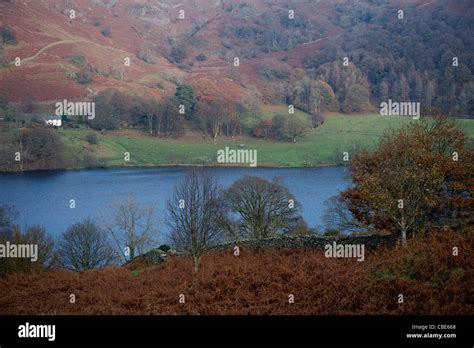 Loughrigg Tarn Over Looked By Ivy Crag Lake District Cumbria Uk
