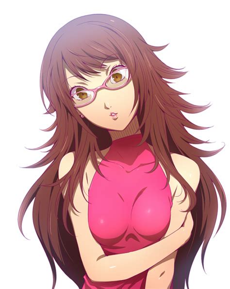 Hairu Kujikawa Rise Atlus Persona Persona 4 1girl Alternate Hairstyle Bare Shoulders