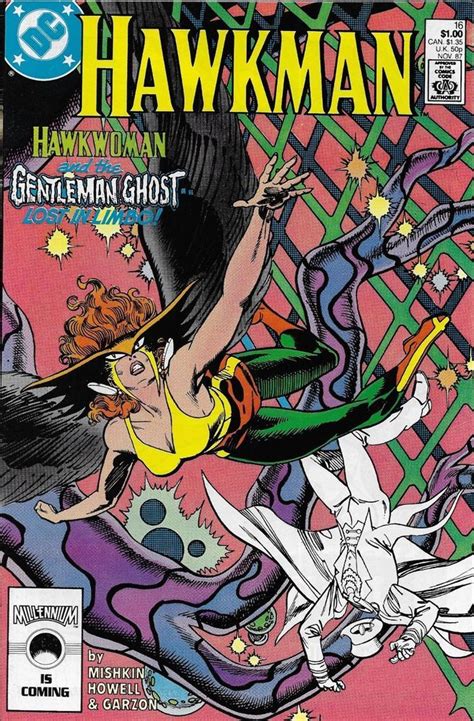 Hawkman Comic Issue 16 Copper Age First Print 1987 Dan