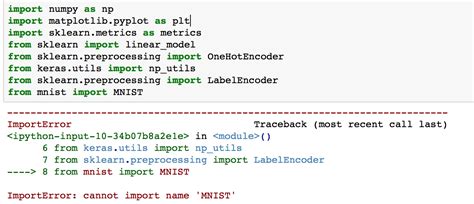 Python ImportError Cannot Import Name MNIST ITecNote