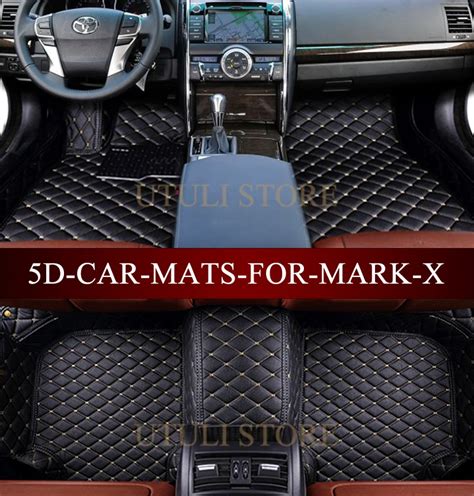 Leather Car Floor Mats For Toyota Mark X Reiz Custom Fit Car Styling