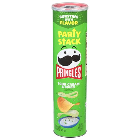 Save On Pringles Potato Crisps Chips Sour Cream And Onion Party Stack