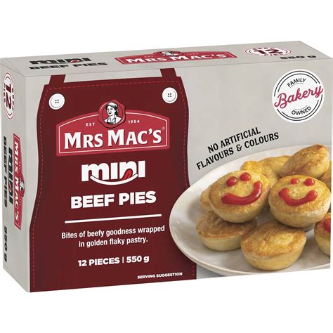 Mrs Mac S Beef Party Pies Pack Woolworths